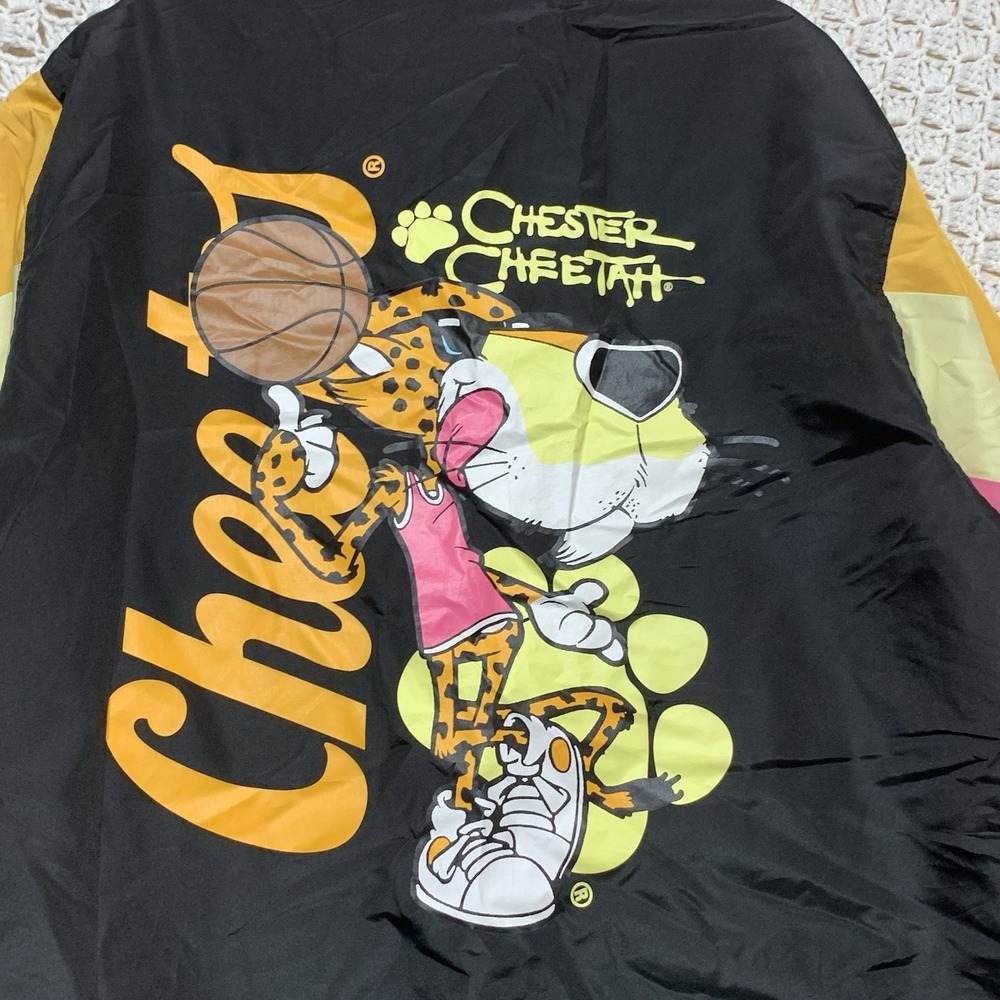 Cheetos Chester Cheetah Retro Pullover Jacket Windbreaker Men's L Basketball - Picture 2 of 10
